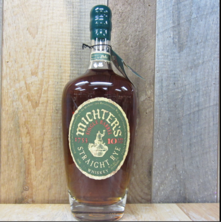 Michters Straight Rye Whiskey 10 Year 750ml